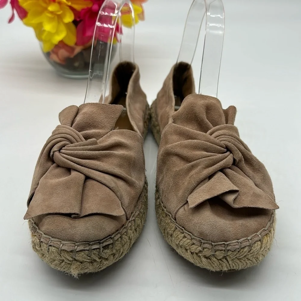 Crown Vintage Tan Suede Espadrille Size 7.5 ESP6132